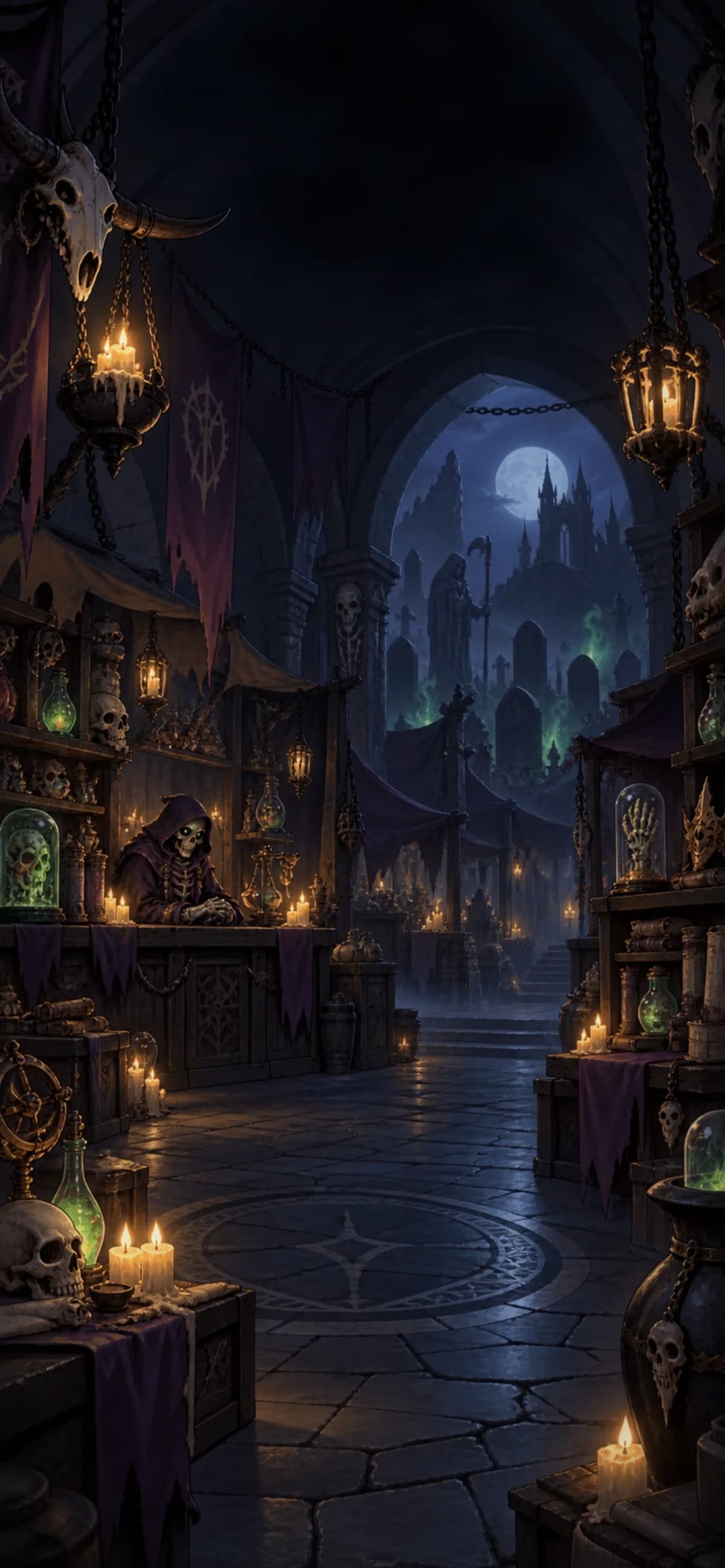 The Night Market hidden deep inside the Crypt